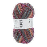 Lang Yarns Super Soxx 4-ply - 362 - Grijs - Roze