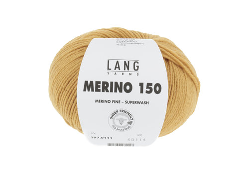 Lang Yarns Lang Yarns Merino 150 - 111 - 100% merino wol (mulesing free) - Geel