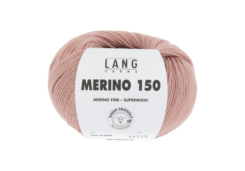 Lang Yarns Lang Yarns Merino 150 - 209 - 100% merino wol (mulesing free) - Roze
