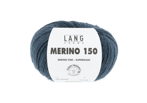 Lang Yarns Lang Yarns Merino 150 - 233 - Blauw