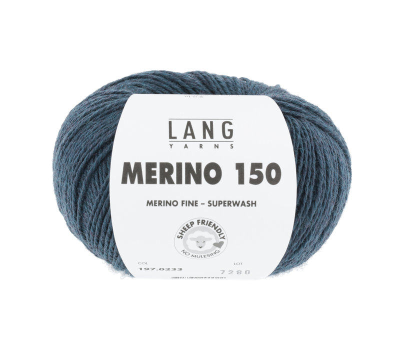 Lang Yarns Merino 150 - 233 - Blauw