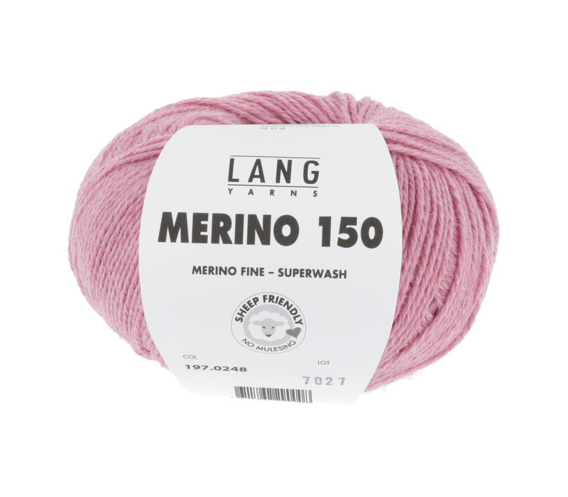 Lang Yarns Merino 150 - 248 - Roze