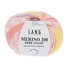 Lang Yarns Merino 200 Bebe color - 409 - 100% merino wol (mulesing free) - Roze - Geel