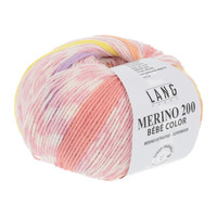 Lang Yarns Merino 200 Bebe color - 409 - Roze - Geel