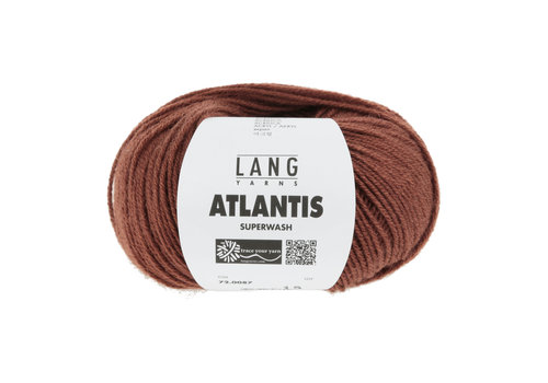 Lang Yarns Lang Yarns Atlantis - 87 - 60% wol en 40% acryl - Bruin