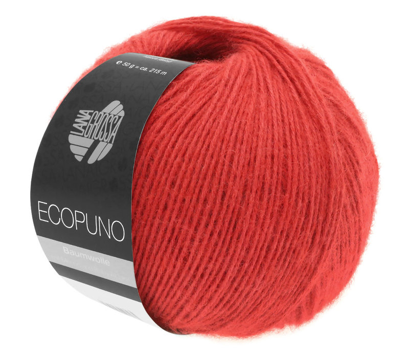 Lana Grossa Ecopuno - 006 Rood - Rood