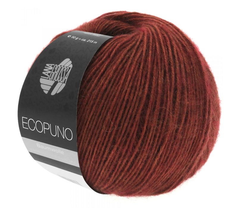 Lana Grossa Ecopuno - 031 Bruinrood - Rood