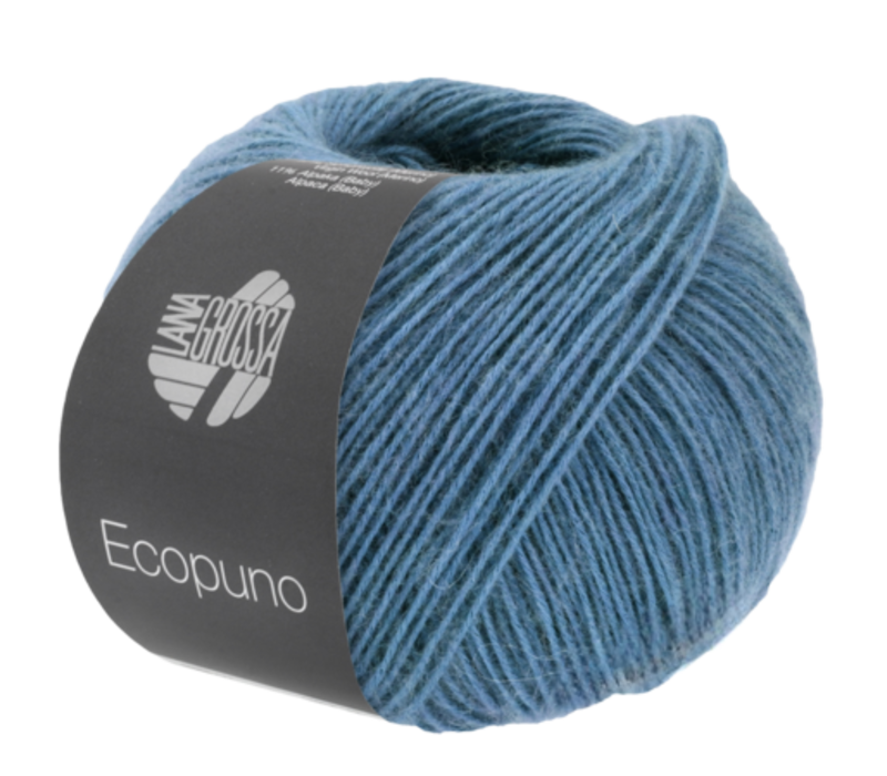 Lana Grossa Ecopuno - 076 Donker Blauw - Blauw