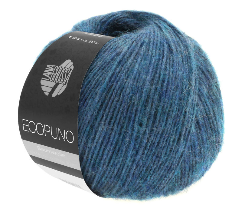 Lana Grossa Ecopuno - 011 Saffier Blauw - Blauw