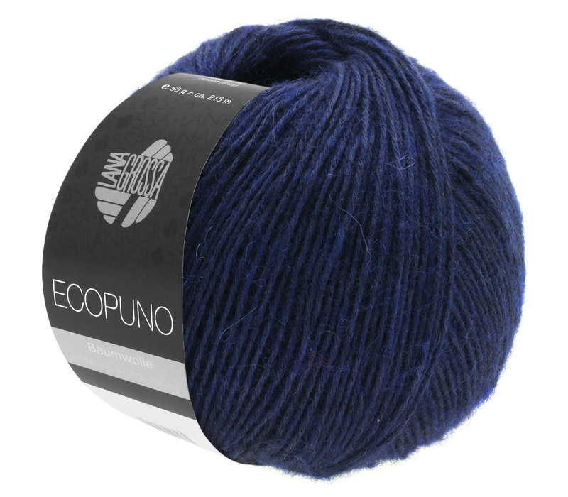 Lana Grossa Ecopuno - 010 Marine - Blauw