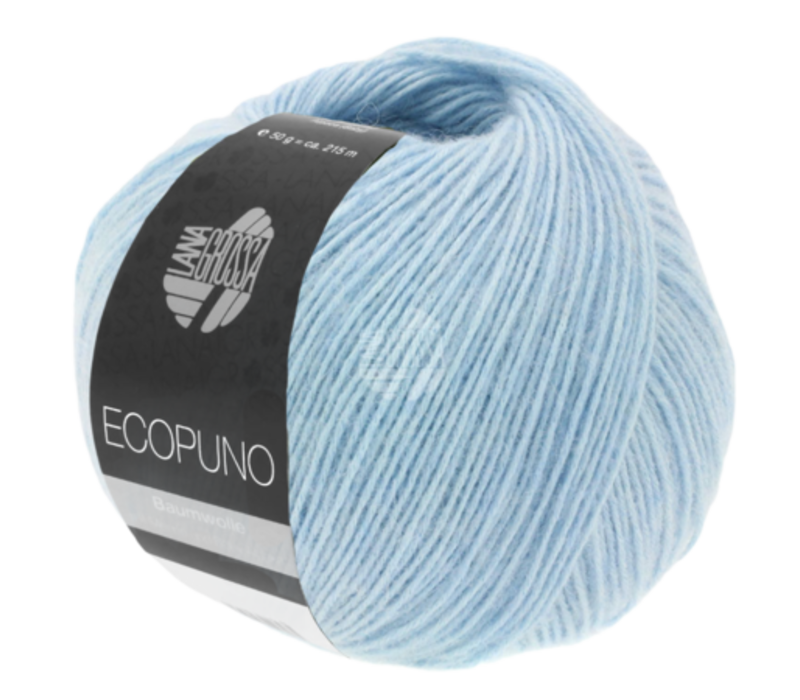 Lana Grossa Ecopuno - 050 Zachtblauw - Blauw