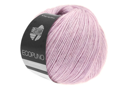 Lana Grossa Lana Grossa Ecopuno - 008 Sering - 72% katoen, 17% merinowol en 11% alpaca - Roze