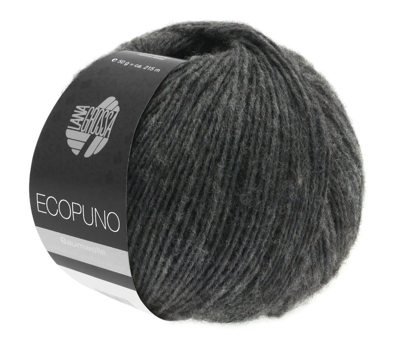 Lana Grossa Ecopuno - 015 Donker Grijs
