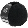Lana Grossa Ecopuno - 016 Zwart - 72% katoen, 17% merinowol en 11% alpaca - Zwart