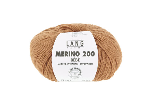 Lang Yarns Lang Yarns Merino 200 Bebe - 315 - 100% merino wol (mulesing free) - Bruin