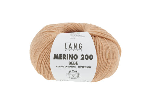 Lang Yarns Lang Yarns Merino 200 Bebe - 330 - 100% merino wol (mulesing free) - Oranje
