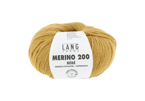 Lang Yarns Lang Yarns Merino 200 Bebe - 350 - 100% merino wol (mulesing free) - Geel