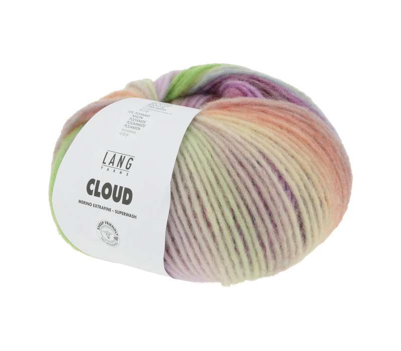 Lang Yarns Cloud - 9 - Geel - Groen - Paars