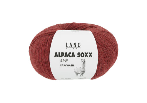 Lang Yarns Lang Yarns Alpaca Soxx 4-ply - 61 - 70% alpaca en 30% nylon - Rood