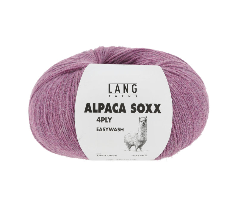 Lang Yarns Alpaca Soxx 4-ply - 65 - Paars