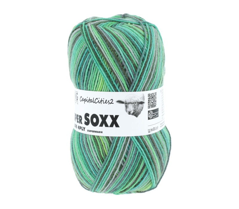 Lang Yarns Super Soxx 4-ply - 381 - Groen