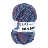 Lang Yarns Super Soxx 4-ply - 386 - Paars - Blauw