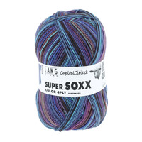 Lang Yarns Super Soxx 4-ply - 386 - Paars - Blauw