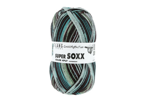 Lang Yarns Lang Yarns Super Soxx 4-ply - 394 - 75% scheerwol en 25% nylon - Groen