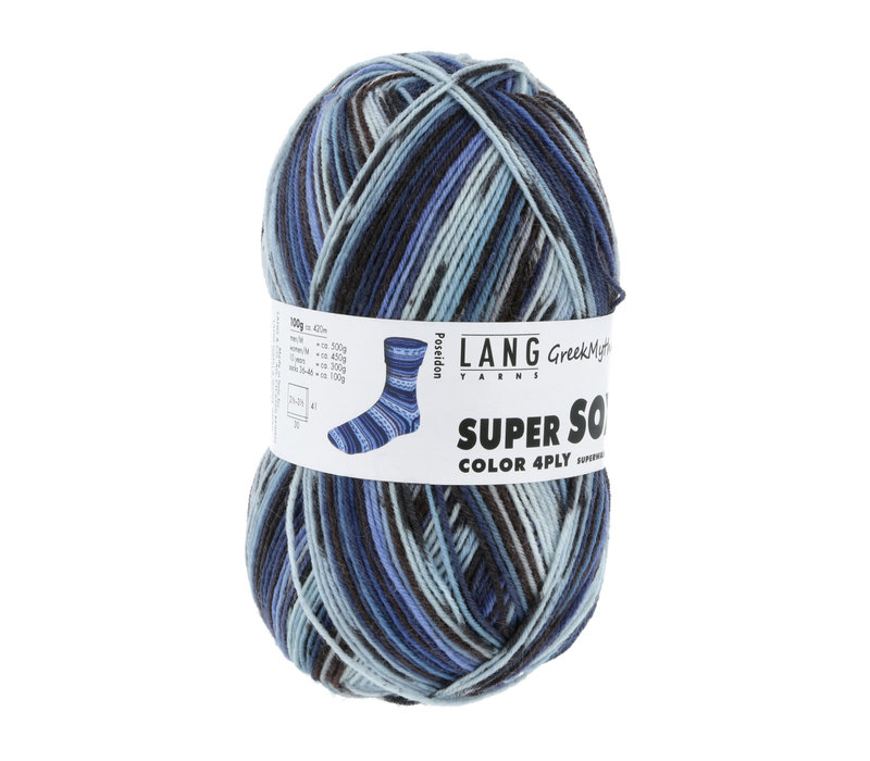 Lang Yarns Super Soxx 4-ply - 397 - Blauw