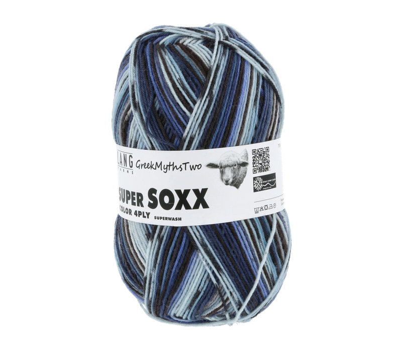 Lang Yarns Super Soxx 4-ply - 397 - Blauw