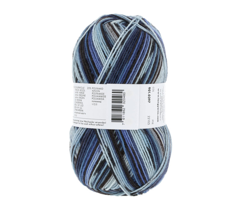 Lang Yarns Super Soxx 4-ply - 397 - Blauw