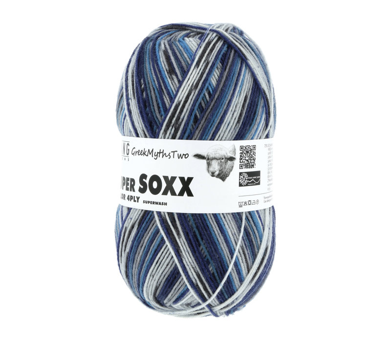 Lang Yarns Super Soxx 4-ply - 399 - Blauw