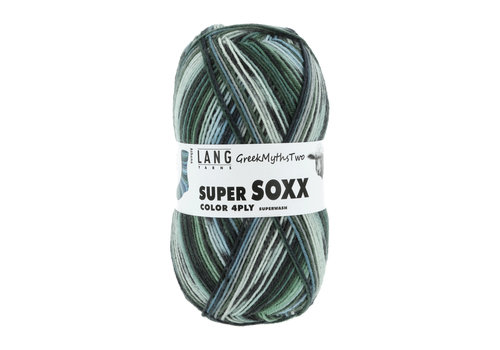 Lang Yarns Lang Yarns Super Soxx 4-ply - 400 - 75% scheerwol en 25% nylon - Groen