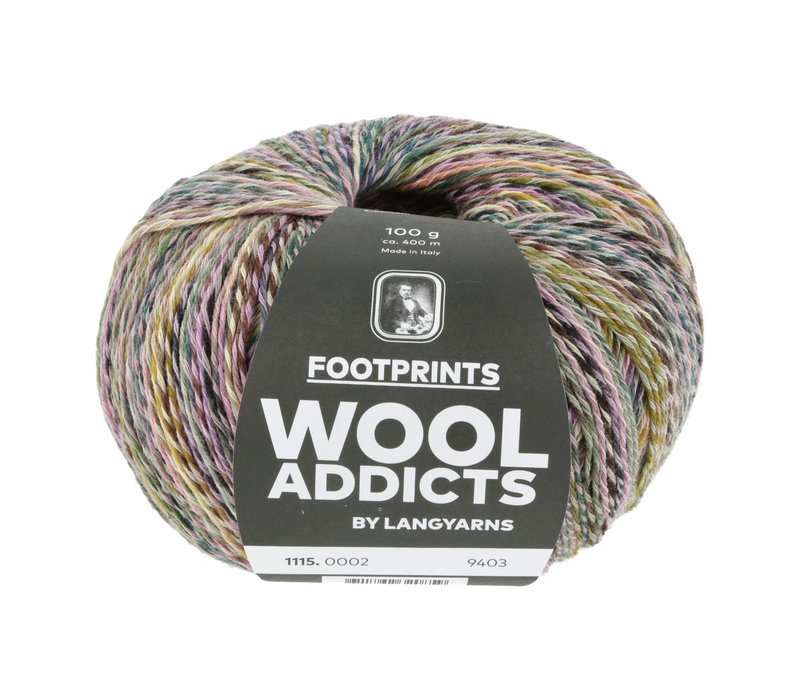 Lang Yarns Wool Addicts Footprints - 2 - Paars