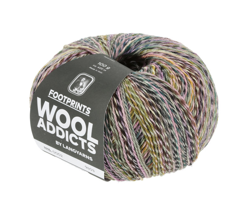 Lang Yarns Wool Addicts Footprints - 2 - Paars