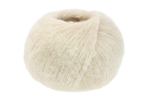 Lana Grossa Lana Grossa Bella - 02 Beige - 35% katoen, 25% (baby) alpaca, 30% nylon en 10% merinowol - Wit