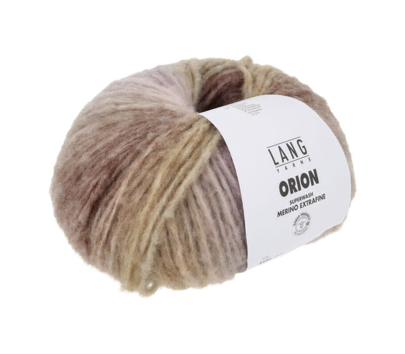 Lang Yarns Orion 04 olive/lilac/brown