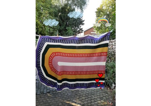 Haakpakket Octo-rainbow blanket
