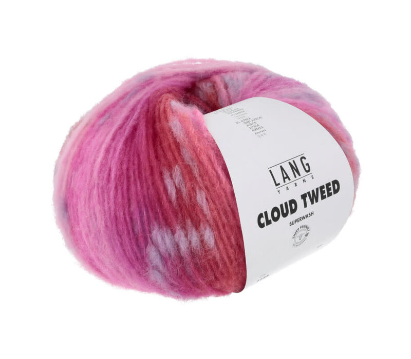 Lang Yarns Cloud Tweed 002 pink/red