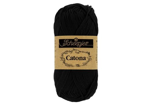 Scheepjes Catona 10gr 110 Jet Black