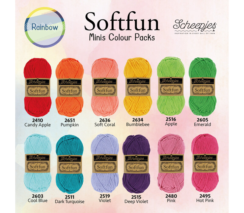 Scheepjes Softfun Minis Colour Pack - Rainbow