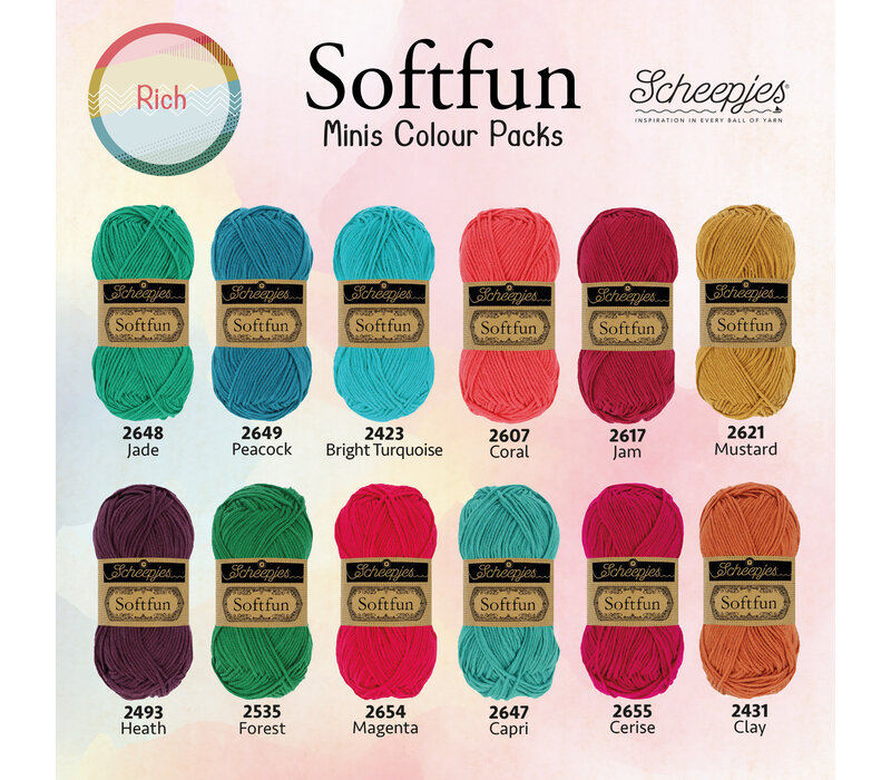 Scheepjes Softfun Minis Colour Pack - Rich