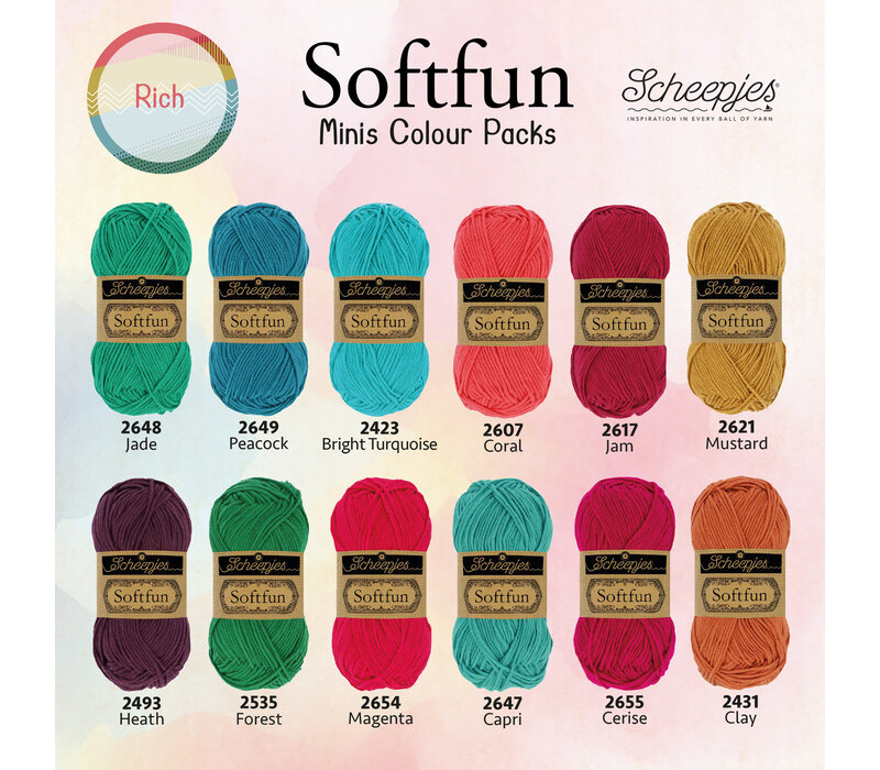 Softfun Minis Colour Pack - Rich