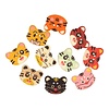 Knoop poes mixed colours - maat 32 - 20mm