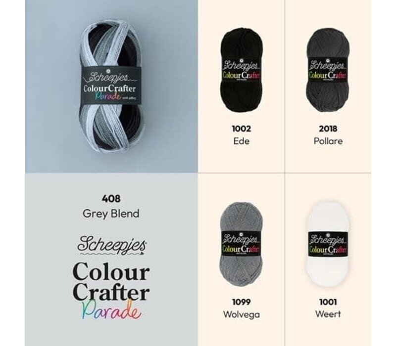 Scheepjes Colour Crafter Parade - 408  Grey Blend
