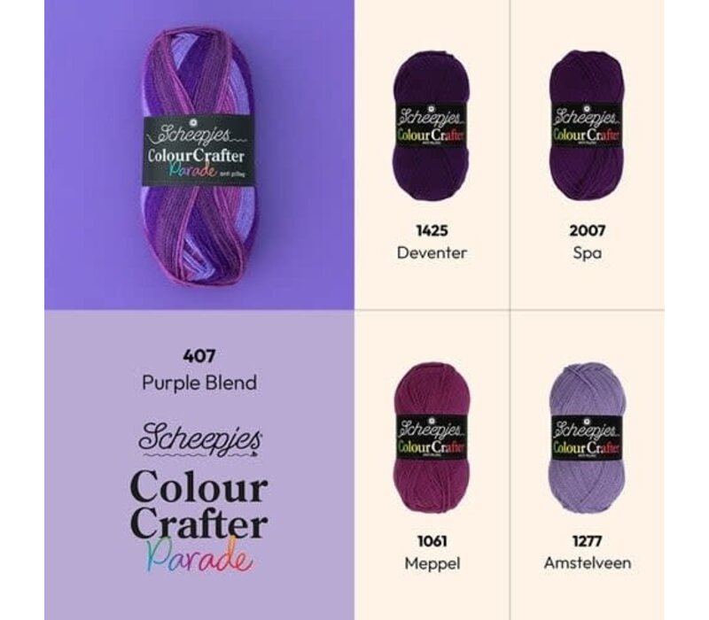 Scheepjes Colour Crafter Parade - 407 Purple Blend