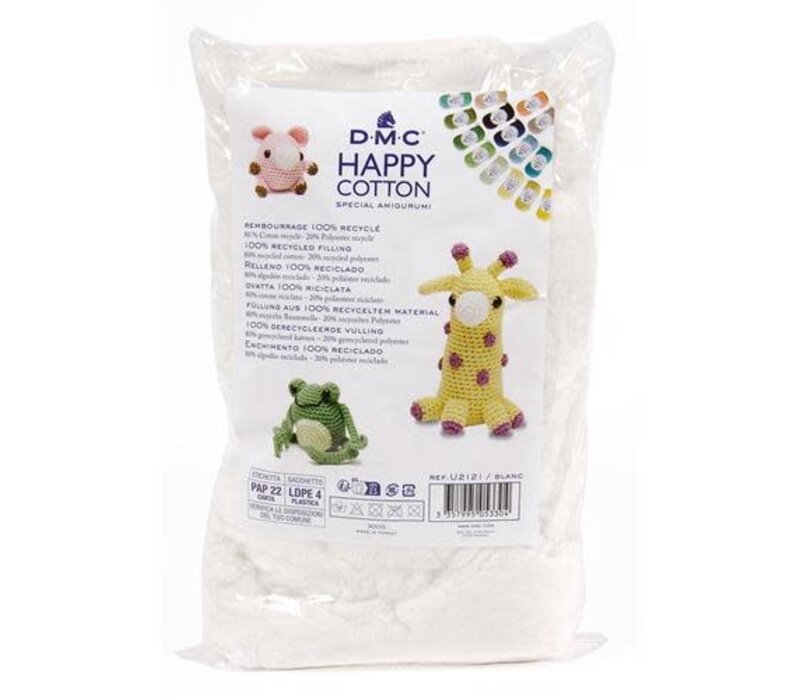 DMC Gerecyclede katoenen vulling voor amigurumis 300 gram - Kleur WHITE