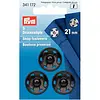 Prym Aannaaidrukknoop messing 21mm zwart