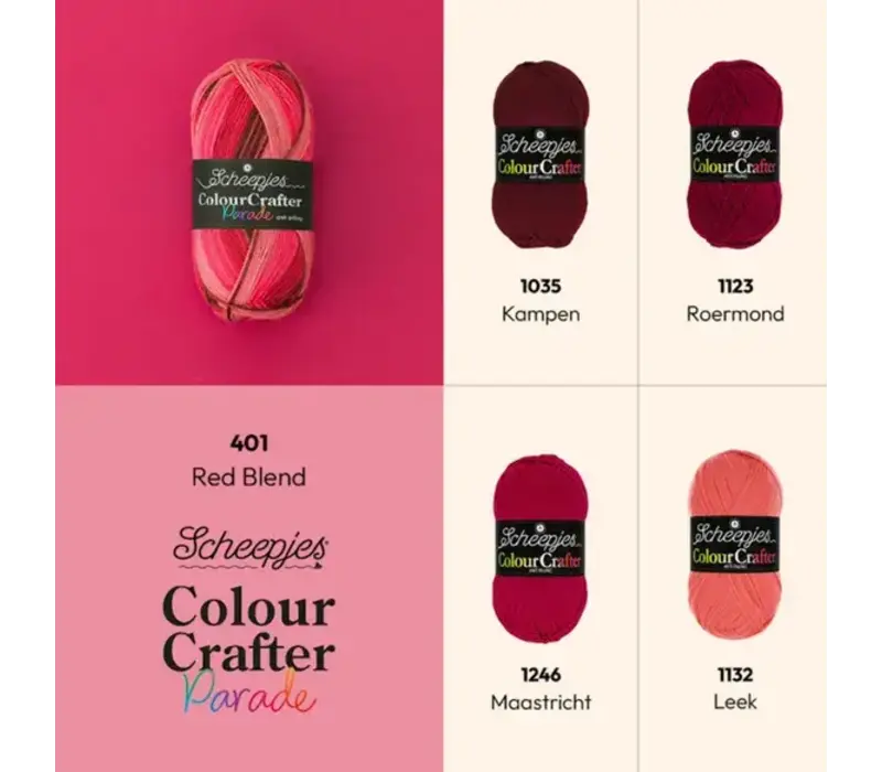 Scheepjes Colour Crafter Parade - 401 Red Blend