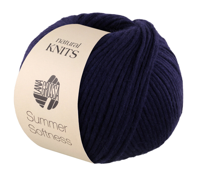 Lana Grossa Summer Softness - 015 donkerblauw